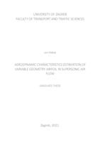 prikaz prve stranice dokumenta Aerodynamic Characteristics Estimation of Variable Geometry Airfoil in Supersonic Air Flow