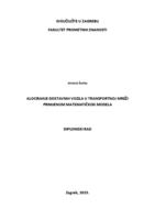 prikaz prve stranice dokumenta Alociranje dostavnih vozila u transportnoj mreži primjenom matematičkog modela