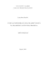 prikaz prve stranice dokumenta Utjecaj osposobljavanja mladih vozača na sigurnost cestovnog prometa