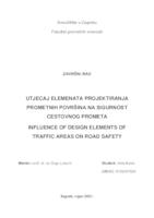 prikaz prve stranice dokumenta Utjecaj elemenata projektiranja prometnih površina na sigurnost cestovnog prometa