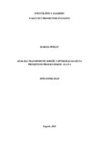 prikaz prve stranice dokumenta Analiza transportne mreže i optimizacija ruta primjenom programskog alata