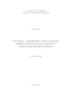 prikaz prve stranice dokumenta Stvarno - vremenska vizualizacija prometnih podataka koristeći prijelazne matrice brzina