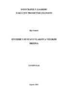 prikaz prve stranice dokumenta Izvedbe i sustavi vlakova velikih brzina