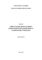 prikaz prve stranice dokumenta Upravljanje motivacijom i zadovoljstvom zaposlenika u logističkim tvrtkama