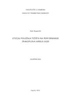 prikaz prve stranice dokumenta Utjecaj položaja težišta na performanse zrakoplova Airbus A320