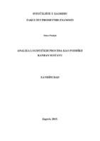 prikaz prve stranice dokumenta Analiza logističkih procesa kao podrške kanban sustavu