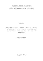 prikaz prve stranice dokumenta Metodologija određivanja stvarne pozicije zrakoplova u vizualnom letenju