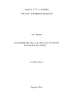 prikaz prve stranice dokumenta Geoprometna analiza zračnog prostora Republike Hrvatske
