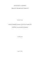 prikaz prve stranice dokumenta Analiza mreže javnih cesta na području Požeško-slavonske županije