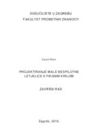 prikaz prve stranice dokumenta Projektiranje male bespilotne letjelice s fiksnim krilima