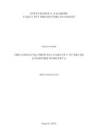 prikaz prve stranice dokumenta Organizacija procesa nabave u funkciji logistike poduzeća