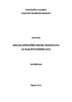 prikaz prve stranice dokumenta Analiza jednadžbe gibanja zrakoplova za različite režime leta