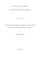 prikaz prve stranice dokumenta Analiza potrošnje goriva u ovisnosti o različitim režimima vožnje