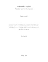 prikaz prve stranice dokumenta Oblikovanje površina za kretanje pješaka i biciklista u funkciji sigurnosti prometa u Gradu Zagrebu