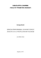 prikaz prve stranice dokumenta Izračun performansi jednomotornog zrakoplova s propelerskim pogonom