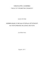 prikaz prve stranice dokumenta Određivanje utjecaja stupnja optočnosti na perfomanse mlaznog motora