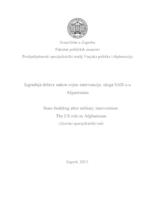 prikaz prve stranice dokumenta Izgradnja države nakon vojne intervencije: uloga SAD-a u Afganistanu 