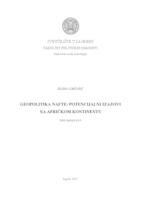 prikaz prve stranice dokumenta Geopolitika nafte: potencijalni izazovi na afričkom kontinentu