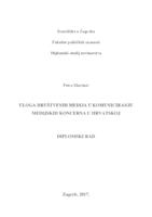 prikaz prve stranice dokumenta Uloga društvenih medija u komuniciranju medijskih koncerna u Hrvatskoj