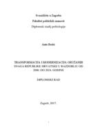 prikaz prve stranice dokumenta Transformacija i modernizacija Oružanih snaga Republike Hrvatske u razdoblju od 2000. do 2024. godine