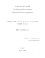 prikaz prve stranice dokumenta Žanrovska analiza televizijske serije "Žica"