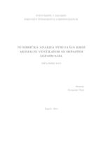 prikaz prve stranice dokumenta Numerička analiza strujanja kroz aksijalni ventlator sa srpastim lopaticama