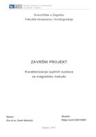 prikaz prve stranice dokumenta Karakterizacija ispitnih sustava za magnetsku metodu