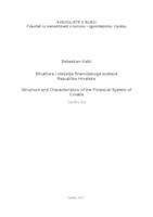 prikaz prve stranice dokumenta Struktura i obilježja financijskoga sustava Republike Hrvatske