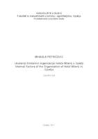 prikaz prve stranice dokumenta Unutarnji čimbenici organizacije hotela Milenij u Opatiji