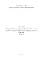 prikaz prve stranice dokumenta Integracija sustava upravljanja kvalitetom i okolišem u hotelu
