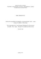 prikaz prve stranice dokumenta Važnost energetske strategije za gospodarski rast – case study Hrvatske i Slovenije 