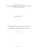 prikaz prve stranice dokumenta Globalizacija i iseljavanje iz Republike Hrvatske