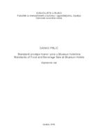prikaz prve stranice dokumenta Standardi prodaje hrane i pića u Bluesun hotelima