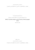 prikaz prve stranice dokumenta Utjecaj zemalja BRICS na gospodarstvo EU
