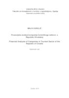 prikaz prve stranice dokumenta Financijska analiza kompanija turističkoga sektora u Republici Hrvatskoj
