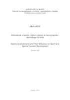 prikaz prve stranice dokumenta Disfunkcije u sportu i njihov utjecaj na razvoj sporta i sportskoga turizma