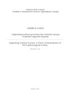 prikaz prve stranice dokumenta Organizacija kulturnog turizma kao čimbenik razvoja Krapinsko-zagorske županije