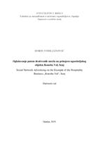 prikaz prve stranice dokumenta Oglašavanje putem društvenih mreža na primjeru ugostiteljskog objekta Konoba Val, Senj