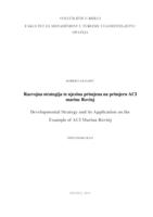 prikaz prve stranice dokumenta Razvojna strategija te njezina primjena na primjeru ACI marine Rovinj