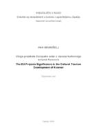 prikaz prve stranice dokumenta Uloga projekata Europske unije u razvoju kulturnoga turizma Kvarnera