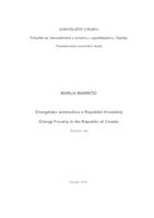prikaz prve stranice dokumenta Energetsko siromaštvo u Republici Hrvatskoj