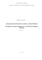 prikaz prve stranice dokumenta Utjecaj prometne infrastrukture na turizam ‒ primjer Makarska