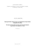 prikaz prve stranice dokumenta Utjecaj prirodne resursne osnove na mogućnosti razvoja turizma  u Republici Hrvatskoj