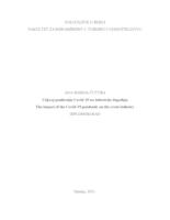 prikaz prve stranice dokumenta Utjecaj pandemije Covid-19 na industriju događaja