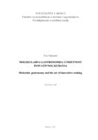 prikaz prve stranice dokumenta Molekularna gastronomija i umjetnost inovativnog kuhanja