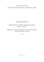 prikaz prve stranice dokumenta Migracijska kriza i tržište rada Europske Unije, prilike i prijetnje 