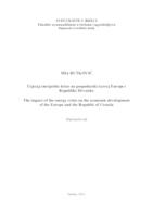 prikaz prve stranice dokumenta Utjecaj energetske krize na gospodarski razvoj Europe i Republike Hrvatske