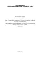 prikaz prve stranice dokumenta Značaj greenfield i brownfield izravnih inozemnih ulaganja za razvoj gospodarstva