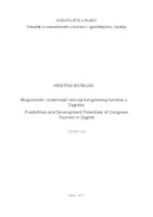 prikaz prve stranice dokumenta Mogućnosti i potencijali razvoja kongresnog turizma u Zagrebu