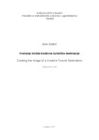 prikaz prve stranice dokumenta Kreiranje imidža kreativne turističke destinacije